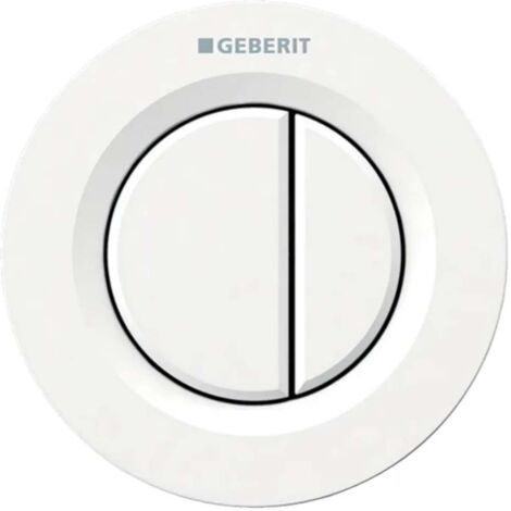 Commande pneumatique à double bouton, version intégrée blanche (1/6)