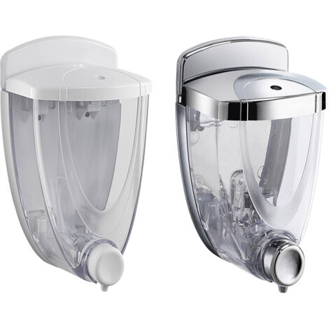 Distributeur de Savon Liquide Torpedo 600ml Blanc (1/4)