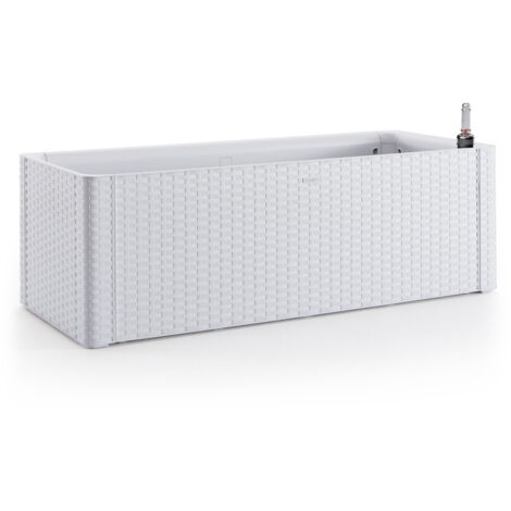 Jardinière Rectangulaire Blanche Natural Delux - cm.100x43x33h. -lt.90 (1/3)