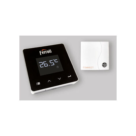 Ferroli – Télécommande modulante Wifi Connect – Commande chronothermostat – Récepteur RF/Wifi – Thermorégulation avancée via smartphone (1/5)