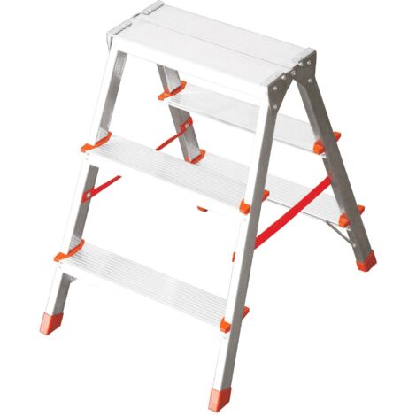 Échelle en fil d'aluminium à double montée - 3 marches cm.46x16,5x62h kg.3 (FI-3) (1/5)