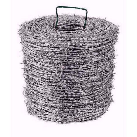 Fil de fer barbelé galvanisé "Riccio" de 250 m (1/2)