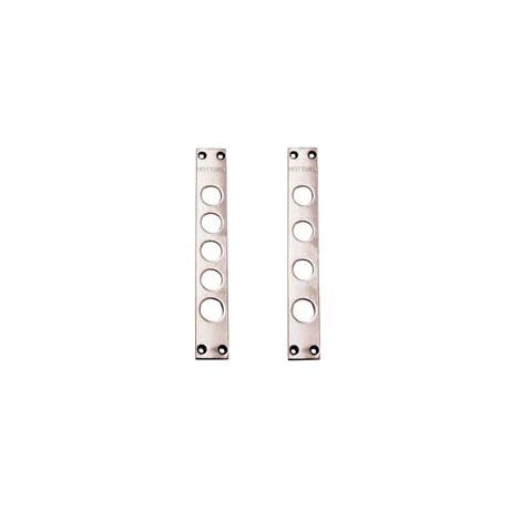 Gâches pour serrures de portes blindées 94240F - entraxe 28 mm, 30x206x3 mm (94240F028)