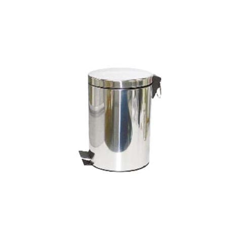 Poubelle en acier inoxydable avec pédale - 3 litres. cm.16,8x25,7h.