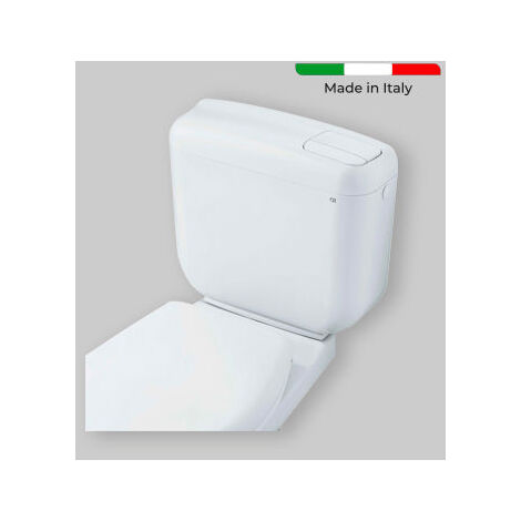 Réservoir à dos à double chasse d'eau 'Concept Monobloc' Blanc (1/5)