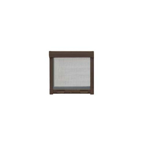 Moustiquaire à rouleau vertical avec pochette, couleur marron - cm.60x150h.