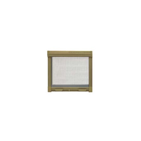 Moustiquaire à rouleau vertical avec embrayage, couleur bronze - cm.60x150h.