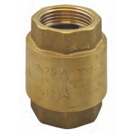 Mini Clapet Anti-Retour En Laiton Nickelé - Sans Ressort - Soupape IG/AG - Pression Nominale PN 10