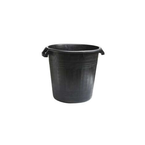 Poubelles noires à usage agricole sans couvercle - 50 lt. ø 41 cm. hauteur 50 cm. (1/2)