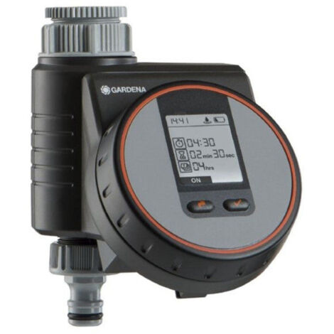Gardena – Programmateur d'arrosage 189034 – Alimentation 9V – Raccord 26,5 mm et 33,3 mm – Pression 0,5 à 12 bar – Programmation flexible