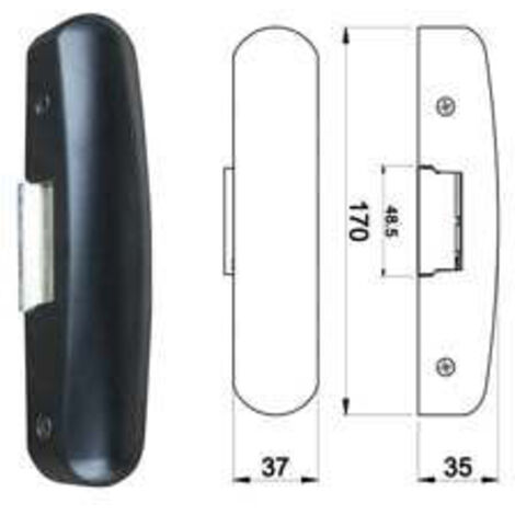 Gâches électriques pour portes anti-panique 9540 - couleur noire