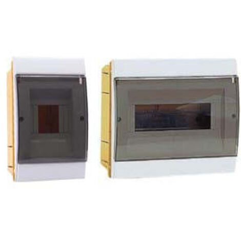 Tableau encastrable avec porte fumée IP40 "Série Meubles" - mm.120x22x200h pour 2/4 modules - 16W (970.04.B)