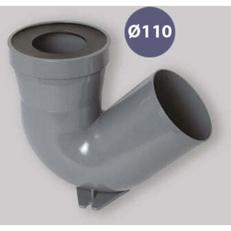 Courbe de greffage avec joint pour WC turc Ø 110 (1/3)