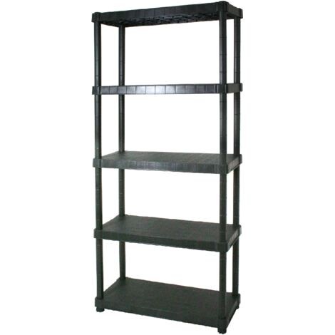 Idroweb – Étagère modulaire 5 niveaux en résine antichoc – Dimensions 90x40x188 cm – Résistante aux intempéries – Rangement extérieur durable (1/4)