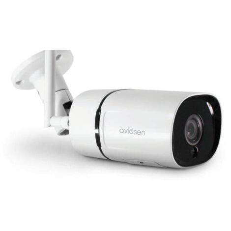 Avidsen 1920x1080p caméra vidéo wifi portée max. 15m blanc - 123413