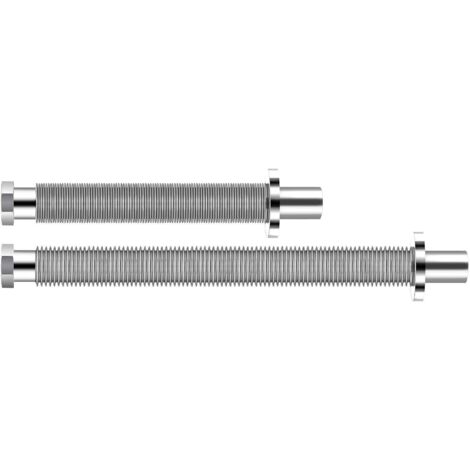 Siphon de lavabo extensible 300-450mm – Acier inoxydable – Raccord 1"1/4 G standard – Résistant à la corrosion et aux températures élevées – Tecom
