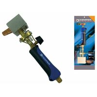 Kemper – Fer à souder avec goujons en cuivre 200g – Déflecteur de vent – Flamme réglable pour travaux de gouttière – Conception ergonomique