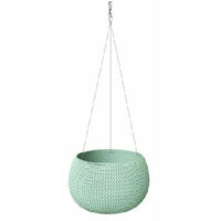 Vase avec crochet métal 37xH21 cm DarkSeaGreen