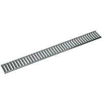 Grille de fermeture pour le drainage de l'eau du canal Compact 13x100 Acciaio zincato