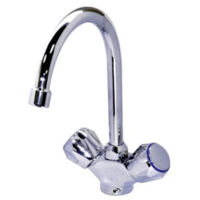 Ottone Single-Hol Tap pour évier avec bouton rond
