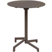 Table ronde Ø60 cm Fermable Outdoor pour bars et pubs de publication avec structure et haut en acier bazar DarkGray