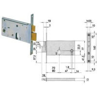 Serrure d'insertion de bandes pour 44460-70-0 Cisa