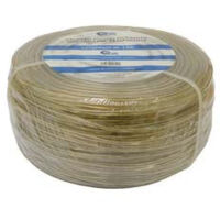 Câble en acier laitonné recouvert de PVC transparent - ø 4,4 mm x 100 m