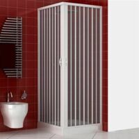 Box doccia Luna 80x120 cm in pvc apertura soffietto centrale