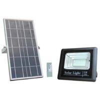 Optonica – Projecteur solaire étanche 12W – Lumière blanche froide 6000K – 500 lumens – Autonomie 12-16h – IP65 pour extérieur