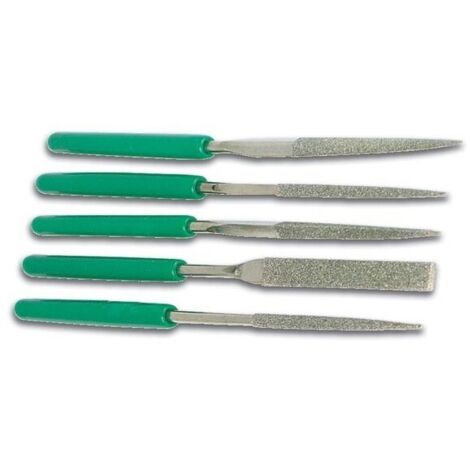Lime Plate Diamantée Mini Avec Poignée - Outil De Précision Pour Bois, Verre, Céramique 10 X 170 Mm