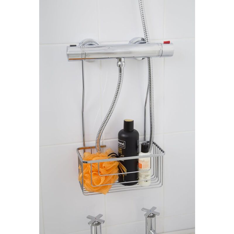 Croydex Rust Free Chrome Shower Caddy - 180mm