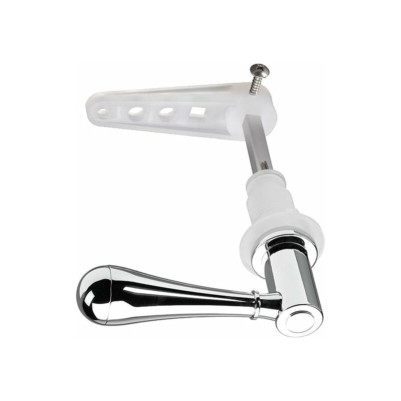 Croydex Toilet Flush Handle, Teardrop Cistern Lever, Chrome
