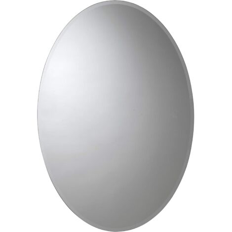 Croydex Oval Aluminium Bathroom Cabinet, Hang 'n' Lock™ , 50 x 37cm - Orwell (1/5)