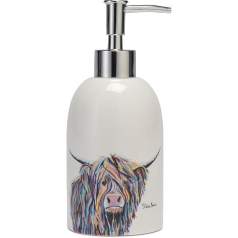 Croydex Art by Steven Brown Angus McCoo Soap Dispenser, Ceramic (1/5)