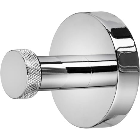 Croydex Chrome Modern Bath Robe Hook, Flexi-Fix Towel Hook - Knightsbridge (1/5)