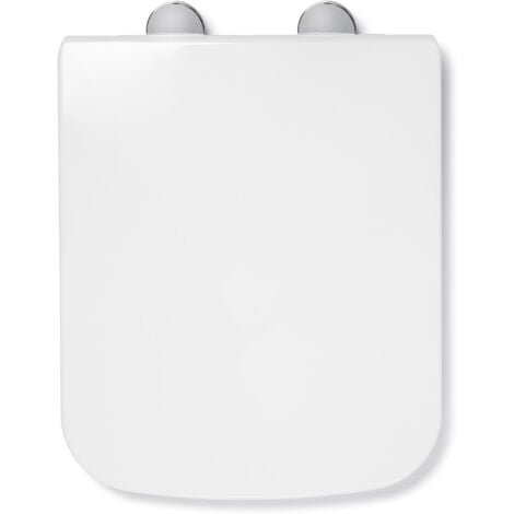 Croydex Square Flexi-Fix Toilet Seat with Soft Close and Quick Release - Leven