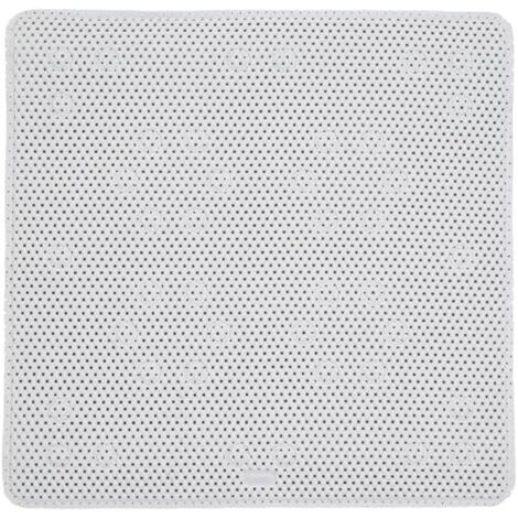Croydex Teviot Square Padded Shower Mat with Slip-Resistant Non Slip Suction Cups 55x55cm, White (1/5)