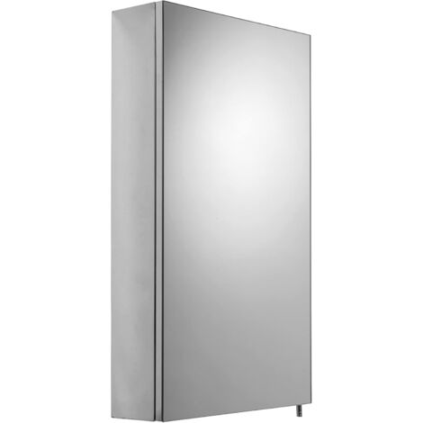 Croydex Single Door Large Bathroom Cabinet, Stainless Steel , 74x45cm - Colorado (1/5)