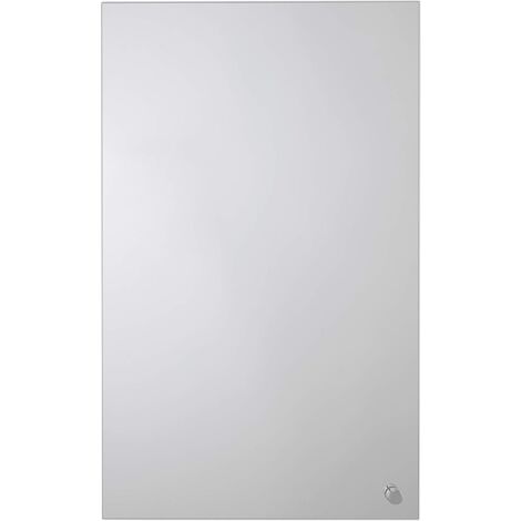 Croydex White Single Door Bathroom Cabinet, Mirrored - Carra