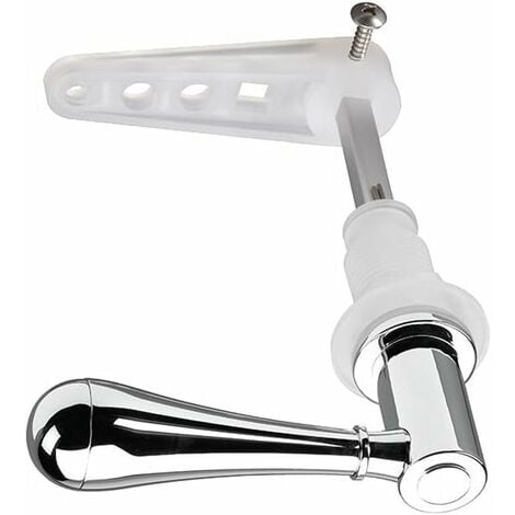 Croydex Toilet Flush Handle, Teardrop Cistern Lever, Chrome