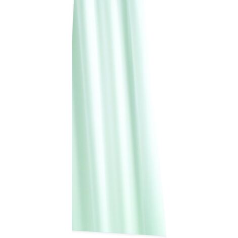 Croydex Hygiene N Clean Plain White Textile Shower Curtain 2000 x 2000mm (1/4)