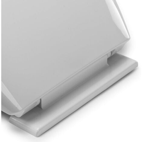 Croydex Soft-Close Anti-Bacterial Polypropylene Toilet Seat, White