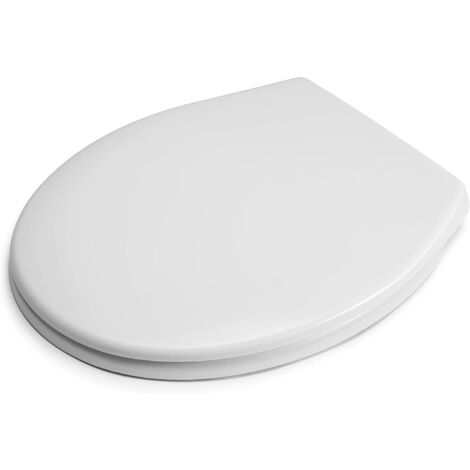 Croydex Round Toilet Seat with Flexi-Fix Anti-Slip in White - Eldon
