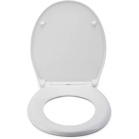 Croydex Round Toilet Seat with Flexi-Fix Anti-Slip in White - Eldon