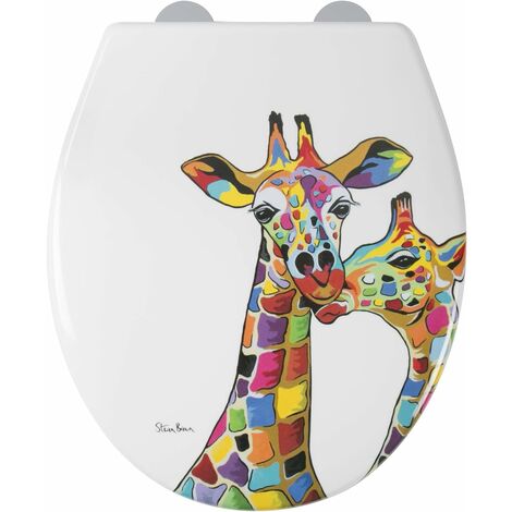 Croydex Flexi-Fix Toilet Seat In Collaboration With Steven Brown, Decorative 