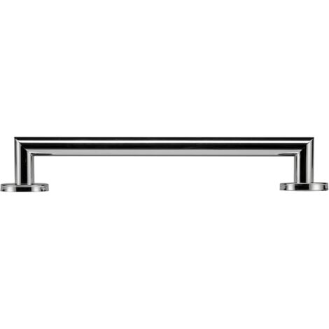 Croydex Modern Stainless Steel Straight Grab Bar Hand Rail, Chrome, 450mm (1/4)