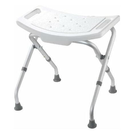 Croydex Adjustable Bathroom & Shower Stool, Bath Chair with Non-Slip Feet