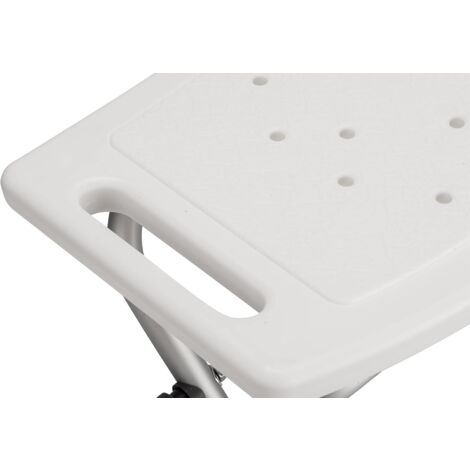 Croydex Adjustable Bathroom & Shower Stool, Bath Chair with Non-Slip Feet