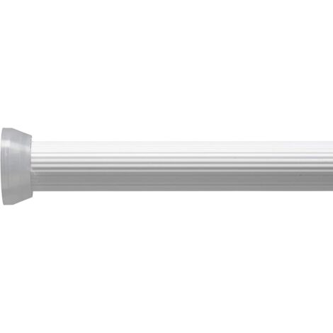 Croydex Telescopic Tension Shower Curtain Rod, Heavy Duty, 60-90cm - White (1/4)