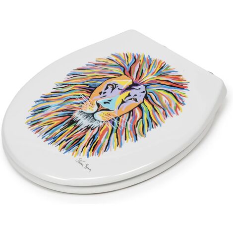 Croydex Soft-Close Decorative Toilet Seat by Stephen Brown, Flexi-Fix - McZoo (1/5)